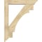 Ekena Millwork Merced Traditional Rough Sawn Bracket w/ Offset Brace, Douglas Fir, 6"W x 32"D x 40"H BKT0604X32X40MRC01RDF - alternate 3